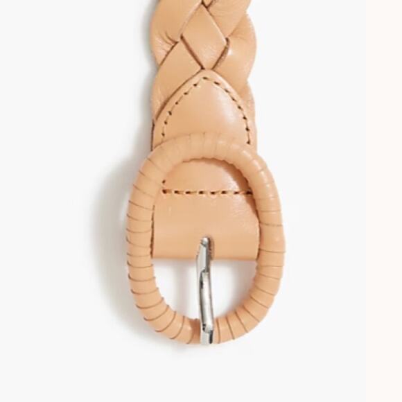 J. Crew medium brown Braided leather belt - Picture 3 of 9